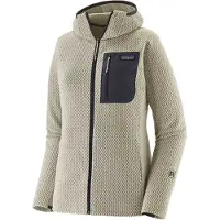 Patagonia - Polaire gaufrée zippée - W's R1 Air Full-Zip Hoody Wool White pour Femme - Taille L - Blanc