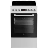 Beko Cuisinière vitrocéramique 60l 4 feux blanc - - FSE57302GWC -