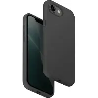 Uniq Cover Lino Magsafe Iphone 16e Noir (-ip16ehyb-linogry)