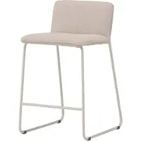 Furnlux Classic FURNLUX Tabouret de bar Bisbee Beige 41cm / Hauptfarbe : Beige / Abmessungen : 41 x 50 x 85 cm