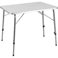 Casaria Table de camping en aluminium pliante réglable en hauteur 50–69cm Table de jardin portable 80x55cm légère et compacte Intérieur extérieur
