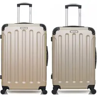 BlueStar - Lot de 2 - Valise grand format et valise weekend MADRID