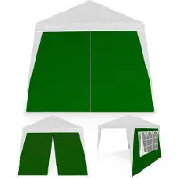 Casaria 2x Parois latérales pour tonnelle Capri verte 3x3m