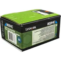 Lexmark 80C2HC0 (802HC) - Cyan - Toner - Grande capacité