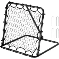 Zerbaco Filet de football rebondissant Kick-Back Portable Entraîneur de football 34 x 34 pouces