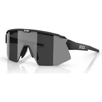 Bliz Unisexe, Lunettes de sport, Breeze (Noir mat, Fumée, Miroir Argent), Noir