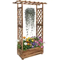 Relaxdays Jardinière bois