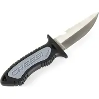 Cressi Grip Knife Noir,Argenté