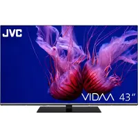 JVC LT-43VDQ6555 QLED-TV UHD,Multituner,Smart,DolbyVision,VIDAA (43", QLED, 4K), TV, Noir