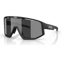 Bliz Unisexe, Lunettes de sport, Vision (Noir mat, Fumée, Miroir Argent), Noir