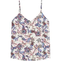 Vero Moda Haut 'VMCHERIE' bleu clair / chocolat / rose / blanc cassé
