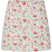 Pieces Jupe 'PCSalume' beige clair / bleu clair / rose / rouge clair