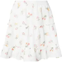 Pieces Jupe 'PCEMMA' olive / orange / rose clair / blanc