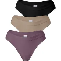 Yenita String ' Damen Tanga mit elastischem Logobund ' noir