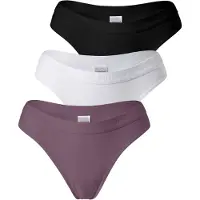 Yenita String ' Damen Tanga mit elastischem Logobund ' noir