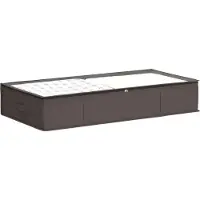 vidaXL Boîte de rangement avec fenêtre transparente sur le dessus, lot de 6, gris