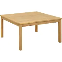 vidaXL Table basse en bois d'acacia clair 85 x 85 x 45 cm Bois massif d'acacia