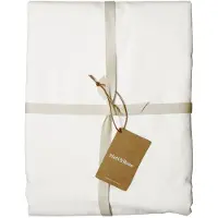 Matt & Rose Drap-Housse Uni En Coton Lavé Blanc