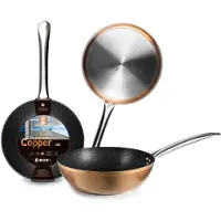 Ibili Honda Natura Copper 28 Cm Frying Pan Argenté