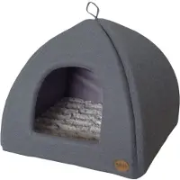 Nobby cave "CACHO" L x l x H : 40 x 40 x 35 cm gris / bleu