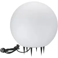 Polux Lampe de jardin sphérique blanche Ø40 cm, 1xE27, 25 W, IP65, ARGENTO