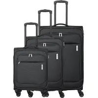 Travelite Ensemble de valises à roulettes PRIEGO 4 roues (L/M/S), anthracite