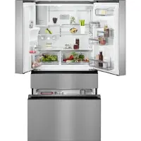AEG RMB954E9VX frigo américain Pose libre 617 L Argent, Acier inoxydable