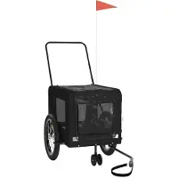 Syfax Remorque de vélo pour animaux de compagnie noir