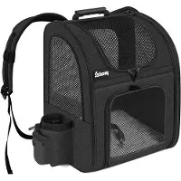 OEM Collier pour chien et sac à dos pour chat - matière respirante et confortable - idéal pour les trajets en voiture ou en train, ou pour les visites à l'hôpital