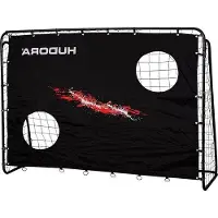 OEM But de football 300 x 200 Hudora Trainer But robuste pour enfants et adultes deux trous de tir renforcés résistant aux intempéries entraînement loisirs But de football 300 x 200