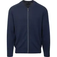 Casamoda Cardigan Zippé Bleu Marine
