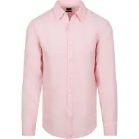 BOSS pour homme. 50567579 Chemise rose de Relegant 6 (XXL), Casuel, Lin, Manche longue