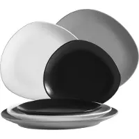 MÄSER , série Glendale, lot de 6 assiettes, assiettes en céramique pour 2 personnes