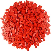 LEGO Briques 2x4 Rouge - 3001 NOUVEAU ! Quantité 1000x