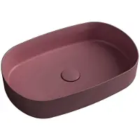 Hak INFINITY OVAL vasque à poser 55x36cm, Maroon Red matt