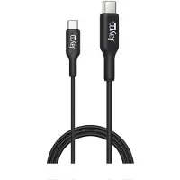Jaym , Câble USB-C / USB-C PD 3.0 100W charge et synchronisation 1m, Noir