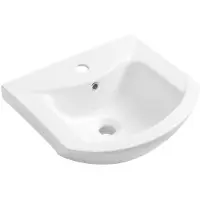 Sapho ZERO 45 lavabo en céramique 45,5x40cm, blanc
