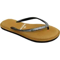 Brasileras Sandales Femme Antidérapantes confortables chaussures de plage/piscine/urbaines brun / argent 35/36 EU -UBSFTYC