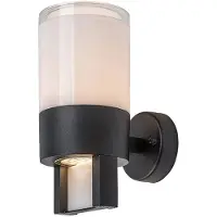 Rabalux 77130 Lampes murales extérieures Leitha LED 12 aluminium plastique noir