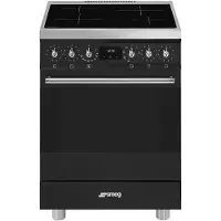 Smeg Classica C6IMMBM2 four et cuisinière Electrique Plaque avec zone à induction Noir