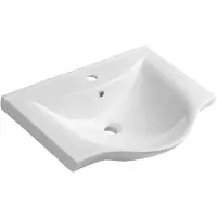 Aqualine Lavabo encastré K-Plus céramique sanitaire blanc 64,5 cm 10065