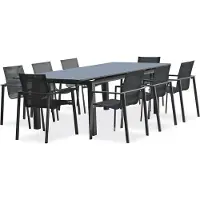 DCB Groupe Ensemble repas de jardin 8 places en aluminium