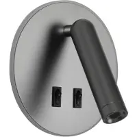 ITALUX Applique LED 8W avec spot et interrupteur FURLA WL-53742-1-GR