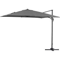 HABITAT ET JARDIN Parasol jardin déporté "Sun 3" - 3 x 3 m - Gris