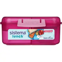 Sistema Boîte à Repas - 1,25 L - Cube Bento - Rose - - UneTaille - Boîte à Repas