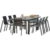 DCB Groupe Ensemble repas de jardin en aluminium
