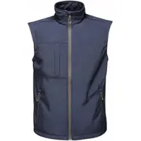 Regatta Gilet softshell pour homme Octagon, trois couches, imprimable LT334 (5XL) (bleu marine)