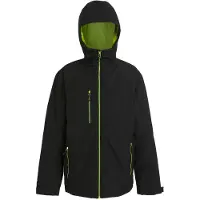 Regatta Veste de régate "Navigate" pour hommes, imperméable, modèle LT413 (3XL) (noir/jaune citron)