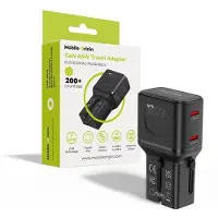 Mobile Origin Adaptateur de voyage 45 W, UE/États-Unis/Royaume-Uni/Australie PW26, noir