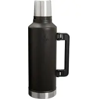 Stanley The Legendary Classic Bottle 2.0 2.5QT, Black 10-11349-0017 bouteille thermos avec bouchon verseur et gobelet, 2.3L
